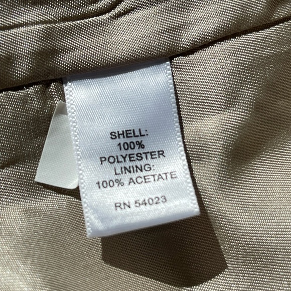 Banana Republic Plaid Trench Coat Sz M - Picture 4 of 7